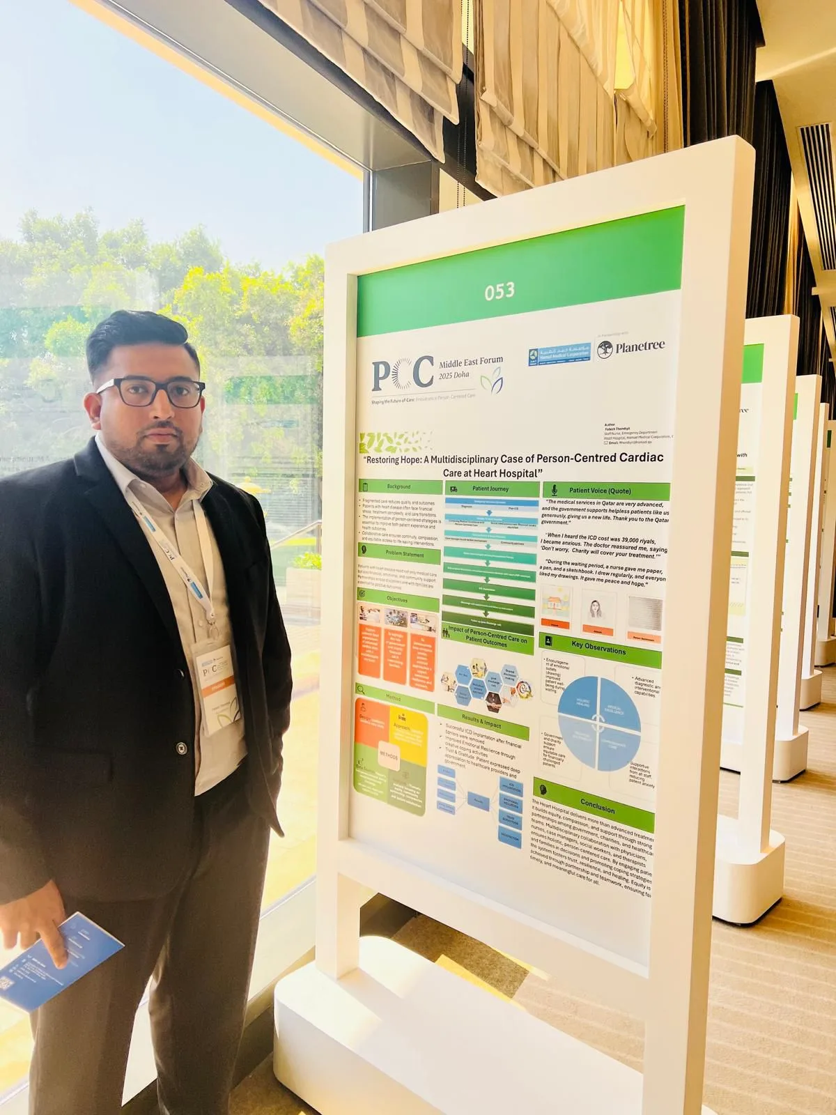 Alumnus Mr. Fabish Presents Research at Middle East's First Person-Centered Care Conference